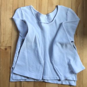 ABLE Gray top with bell sleeves
